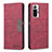 Leather Case Stands Flip Cover Holder B01F for Xiaomi Redmi Note 10 Pro 4G Red