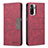 Leather Case Stands Flip Cover Holder B01F for Xiaomi Redmi Note 10S 4G Red