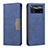 Leather Case Stands Flip Cover Holder B01F for Xiaomi Redmi Note 11E Pro 5G Blue