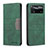 Leather Case Stands Flip Cover Holder B01F for Xiaomi Redmi Note 11E Pro 5G Green