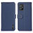 Leather Case Stands Flip Cover Holder B01H for Asus Zenfone 8 ZS590KS Blue
