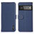 Leather Case Stands Flip Cover Holder B01H for Google Pixel 6 Pro 5G Blue