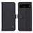 Leather Case Stands Flip Cover Holder B01H for Google Pixel 7 Pro 5G Black