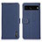 Leather Case Stands Flip Cover Holder B01H for Google Pixel 7 Pro 5G Blue