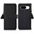 Leather Case Stands Flip Cover Holder B01H for Google Pixel 8 5G Black