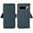 Leather Case Stands Flip Cover Holder B01H for Google Pixel 8 Pro 5G Green
