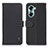 Leather Case Stands Flip Cover Holder B01H for Huawei Honor 60 5G Black