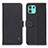 Leather Case Stands Flip Cover Holder B01H for Motorola Moto Edge 20 Lite 5G Black