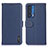 Leather Case Stands Flip Cover Holder B01H for Motorola Moto Edge (2021) 5G Blue