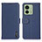 Leather Case Stands Flip Cover Holder B01H for Motorola Moto Edge 40 5G Blue