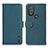 Leather Case Stands Flip Cover Holder B01H for Motorola Moto G Power (2022) Green