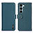 Leather Case Stands Flip Cover Holder B01H for Motorola Moto G200 5G Green