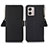 Leather Case Stands Flip Cover Holder B01H for Motorola Moto G53 5G Black