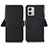 Leather Case Stands Flip Cover Holder B01H for Motorola Moto G53j 5G Black