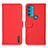 Leather Case Stands Flip Cover Holder B01H for Motorola Moto G71 5G Red