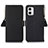 Leather Case Stands Flip Cover Holder B01H for Motorola Moto G73 5G Black