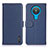Leather Case Stands Flip Cover Holder B01H for Nokia 1.4 Blue