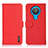 Leather Case Stands Flip Cover Holder B01H for Nokia 1.4 Red
