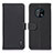 Leather Case Stands Flip Cover Holder B01H for Nokia G50 5G Black