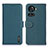 Leather Case Stands Flip Cover Holder B01H for OnePlus 10R 5G Green