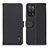 Leather Case Stands Flip Cover Holder B01H for Oppo A55 5G Black