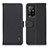 Leather Case Stands Flip Cover Holder B01H for Oppo A95 5G Black