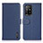 Leather Case Stands Flip Cover Holder B01H for Oppo F19 Pro+ Plus 5G Blue