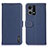 Leather Case Stands Flip Cover Holder B01H for Oppo F21 Pro 4G Blue