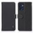 Leather Case Stands Flip Cover Holder B01H for Oppo Find X5 Lite 5G Black