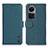 Leather Case Stands Flip Cover Holder B01H for Oppo Reno10 5G Green