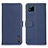 Leather Case Stands Flip Cover Holder B01H for Realme C20A Blue