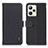 Leather Case Stands Flip Cover Holder B01H for Realme C35 Black