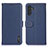 Leather Case Stands Flip Cover Holder B01H for Samsung Galaxy A04s Blue