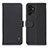 Leather Case Stands Flip Cover Holder B01H for Samsung Galaxy A13 4G Black