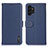 Leather Case Stands Flip Cover Holder B01H for Samsung Galaxy A13 4G Blue