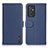 Leather Case Stands Flip Cover Holder B01H for Samsung Galaxy A15 4G Blue