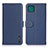 Leather Case Stands Flip Cover Holder B01H for Samsung Galaxy A22 5G Blue