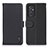 Leather Case Stands Flip Cover Holder B01H for Samsung Galaxy A24 4G Black