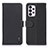 Leather Case Stands Flip Cover Holder B01H for Samsung Galaxy A33 5G Black