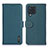 Leather Case Stands Flip Cover Holder B01H for Samsung Galaxy M32 4G Green