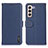 Leather Case Stands Flip Cover Holder B01H for Samsung Galaxy S23 5G Blue