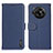 Leather Case Stands Flip Cover Holder B01H for Sharp Aquos R7 Blue