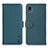 Leather Case Stands Flip Cover Holder B01H for Sony Xperia Ace III SO-53C Green