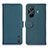 Leather Case Stands Flip Cover Holder B01H for Vivo iQOO Z6 Pro 5G Green