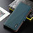 Leather Case Stands Flip Cover Holder B01H for Vivo Y12s Green