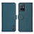 Leather Case Stands Flip Cover Holder B01H for Vivo Y30 5G Green