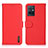 Leather Case Stands Flip Cover Holder B01H for Vivo Y33e 5G Red