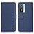 Leather Case Stands Flip Cover Holder B01H for Vivo Y76s 5G Blue