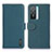 Leather Case Stands Flip Cover Holder B01H for Vivo Y76s 5G Green