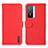 Leather Case Stands Flip Cover Holder B01H for Vivo Y76s 5G Red